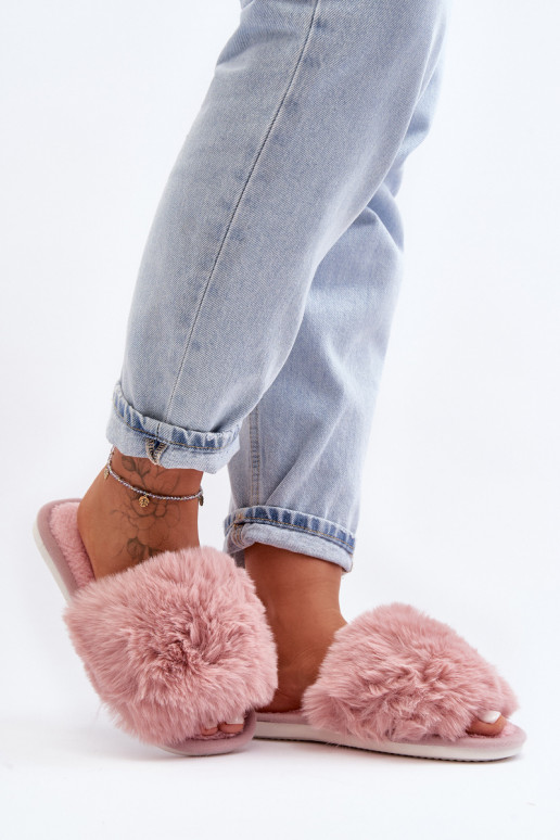 Women's Slippers with Pink Faux Fur Vienitta