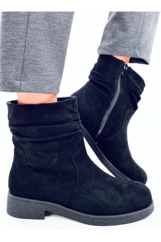 Boots with a ruffled upper BRACY BLACK