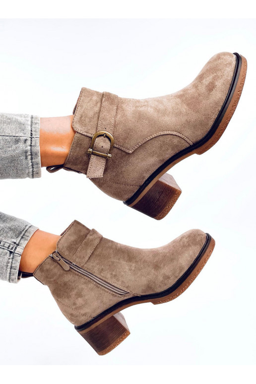 Boots on a low heel DUNCANS khaki colors