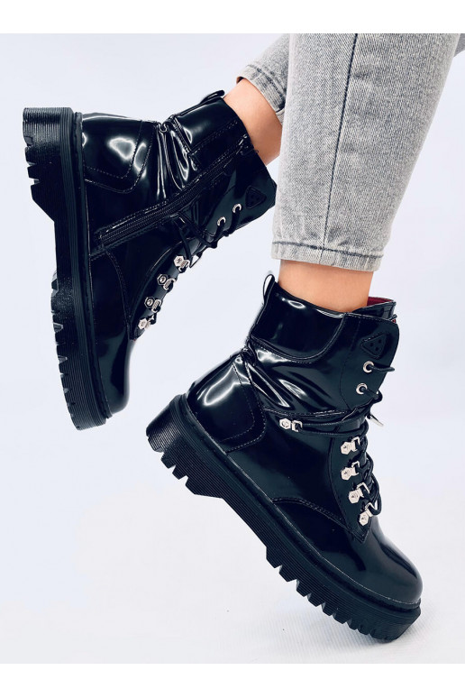 Boots laced KARI BLACK