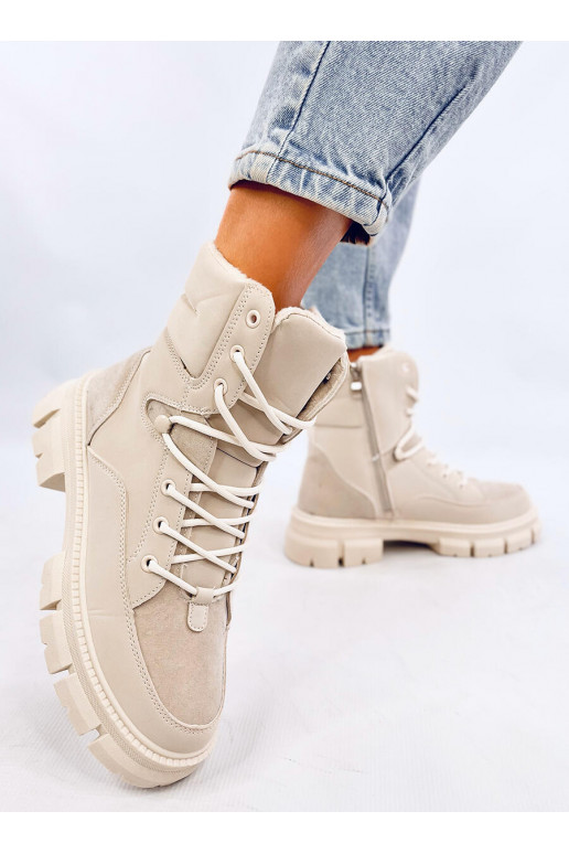 Boots laced insulated TOREY WHITE