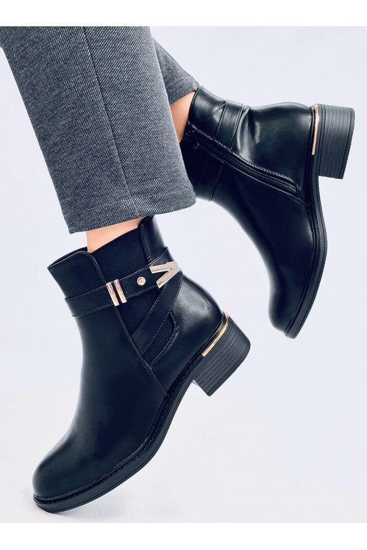 Boots Chelsea boots facing GAVINS BLACK PU