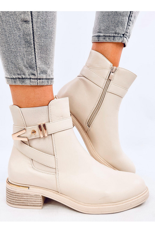 Boots Chelsea boots facing GAVINS BEIGE PU