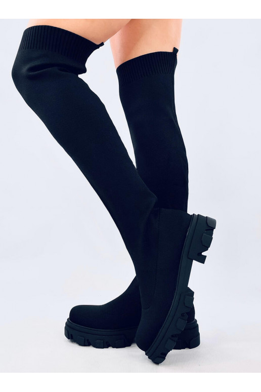 long shoes with a flexible upper NUSSES BLACK