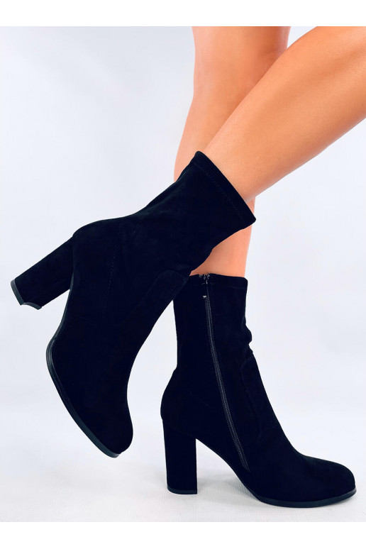 Heeled shoes of suede POULTER BLACK