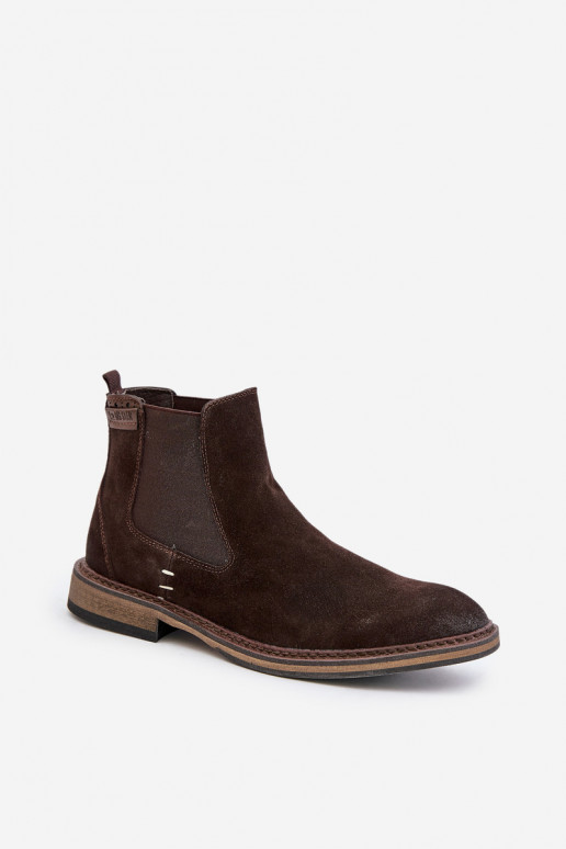 Suede Ankle Boots Men Big Star OO174155 Brown