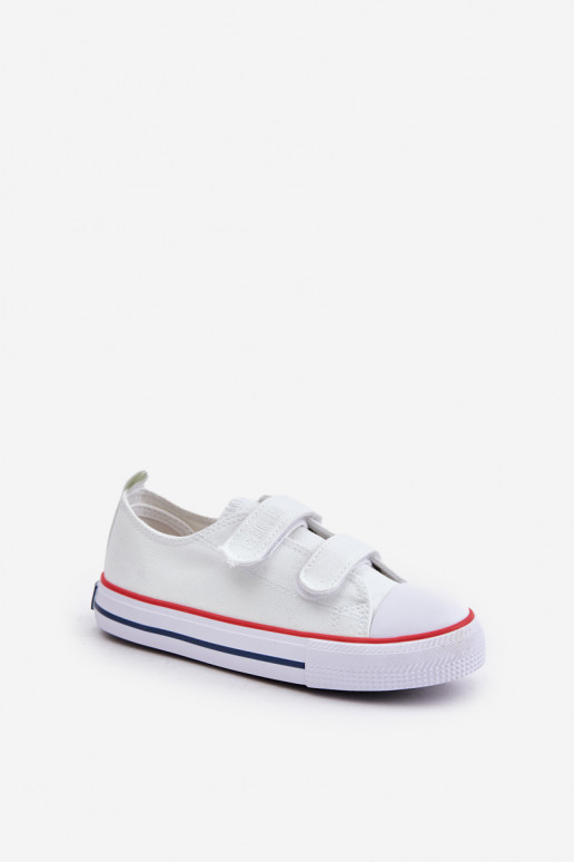 Children's Velcro Sneakers Big Star OO374009 White