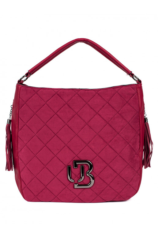 Red quilted Women's handbag