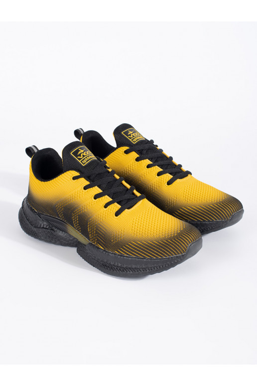 yellow --black comfortable sneakers mens