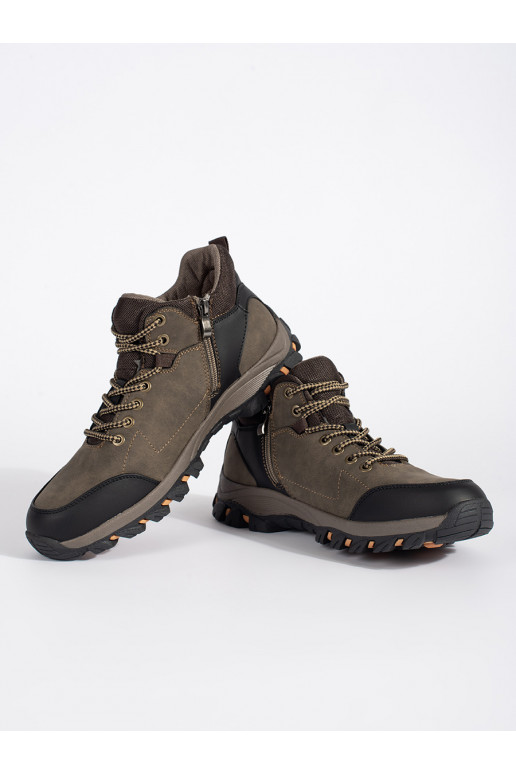 Brown color mens Trekking shoes-Women's boots