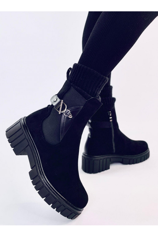 Chelsea boots with platform ERROL BLACK