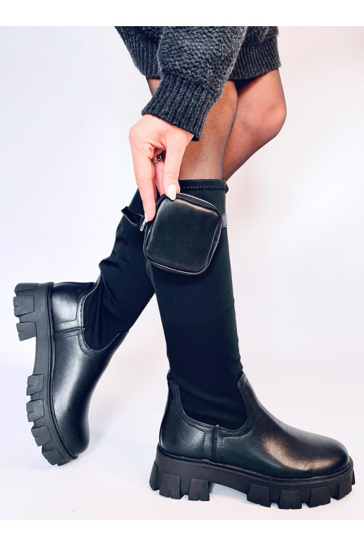 boots with a purse AYTES BLACK