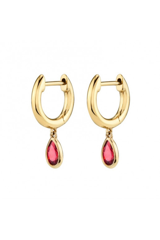 gold color-plated stainless steel earrings  KST2184CZE