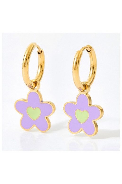 gold color-plated stainless steel earrings cover with gold KST2799