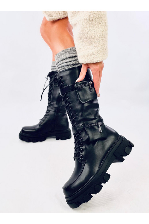 boots with purses ASOT BLACK