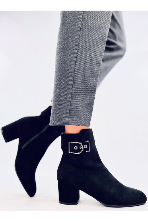 Boots on a low heel LANNE BLACK