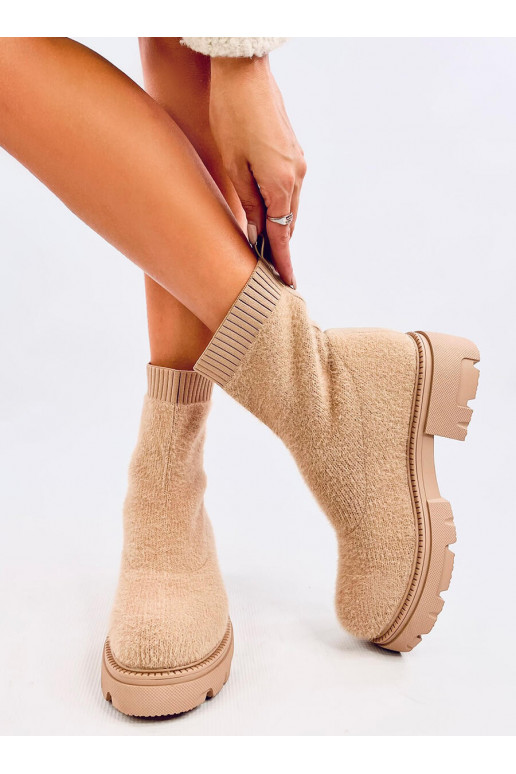 Boots sock socks ROANNA khaki colors