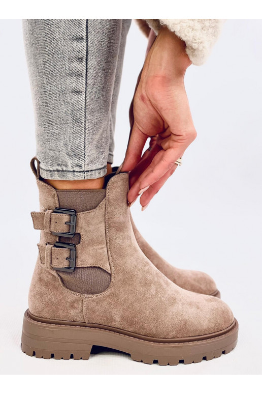 Boots Chelsea boots of suede LANIER TAUPE