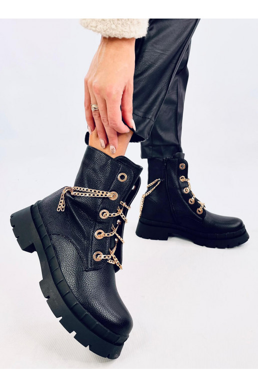 Boots laced LOHAN BLACK