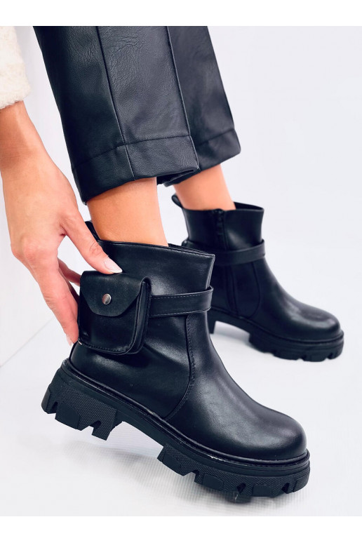 Boots z odpinaną sakiewką MARTEL BLACK