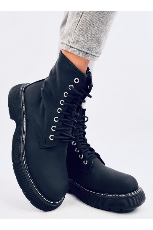 Boots laced PEDDY BLACK