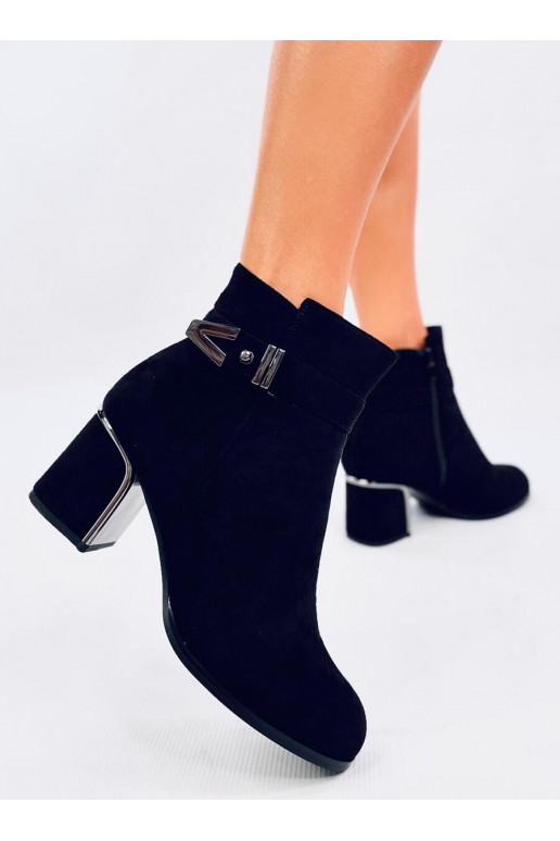 Elegant style boots on highheels KHALIA BLACK