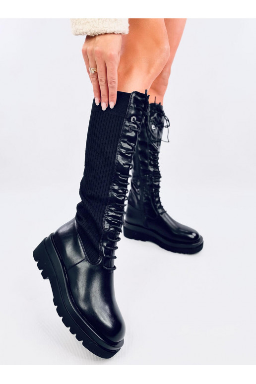 boots with a flexible upper STEBB BLACK