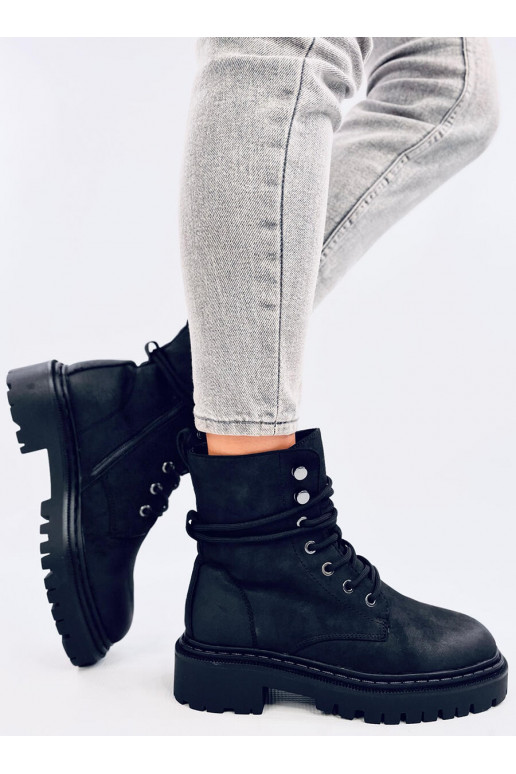 Boots laced massive platform SIMMO BLACK