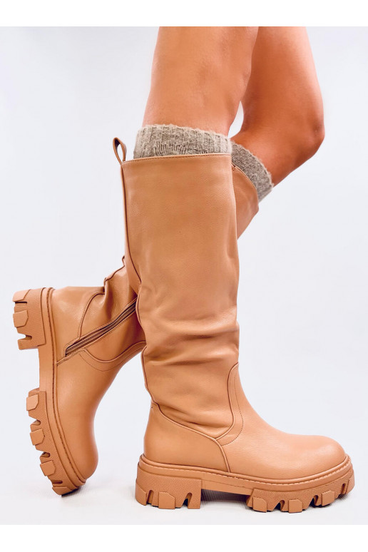 boots with chain JULY CAMEL