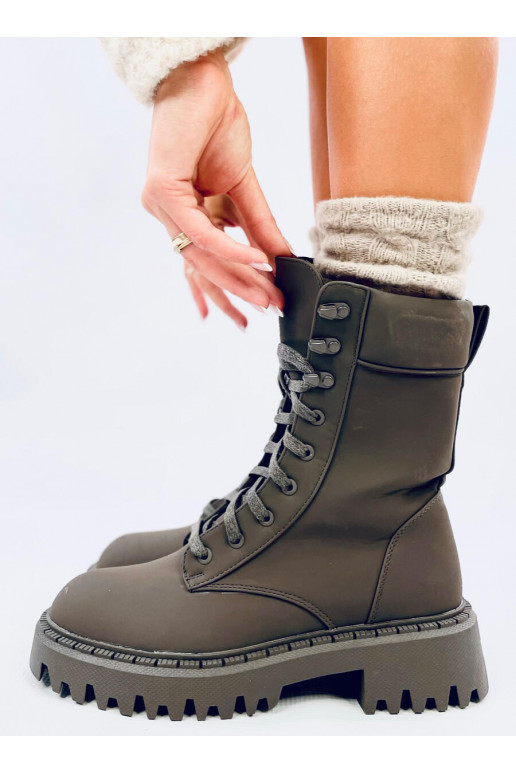 high riding boots laced TAMAS khaki colors