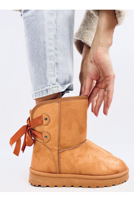 Ugg model boots with ribbons STELLA CAMEL