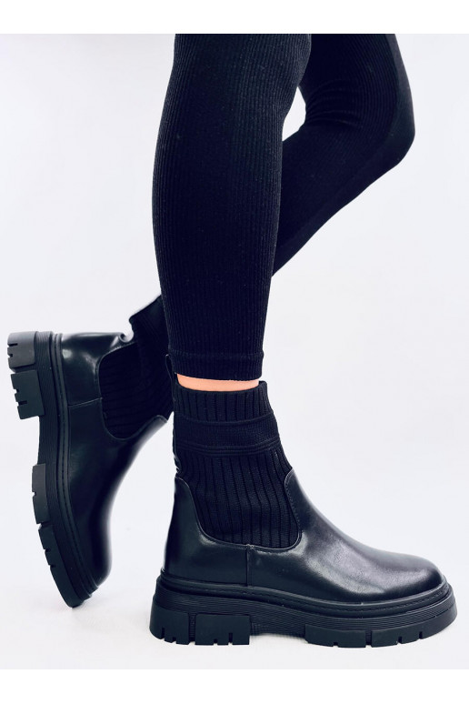 Boots with an elastic upper DEMUS BLACK