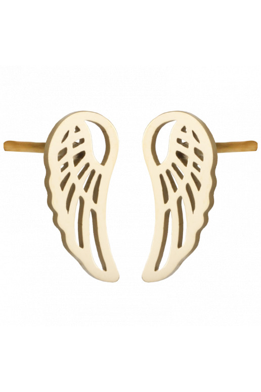 gold color-plated stainless steel earrings cover with gold KST2922