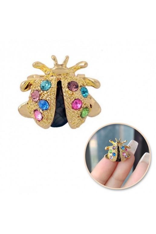 Brooch  gold BIEDRONKA BZ155