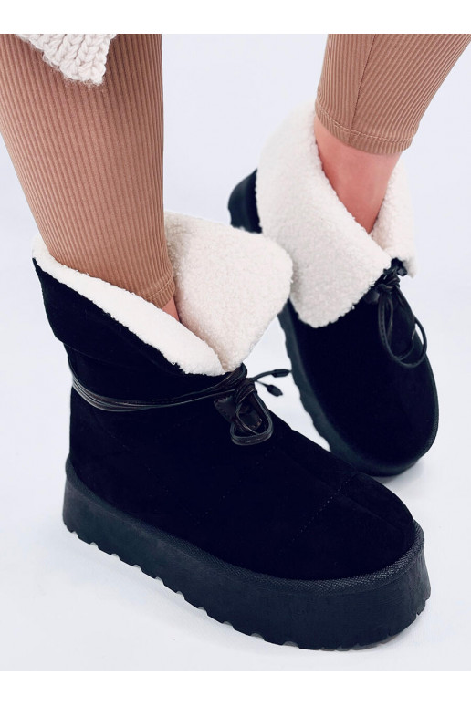 Snow boots with sheepskin PRICE BLACK