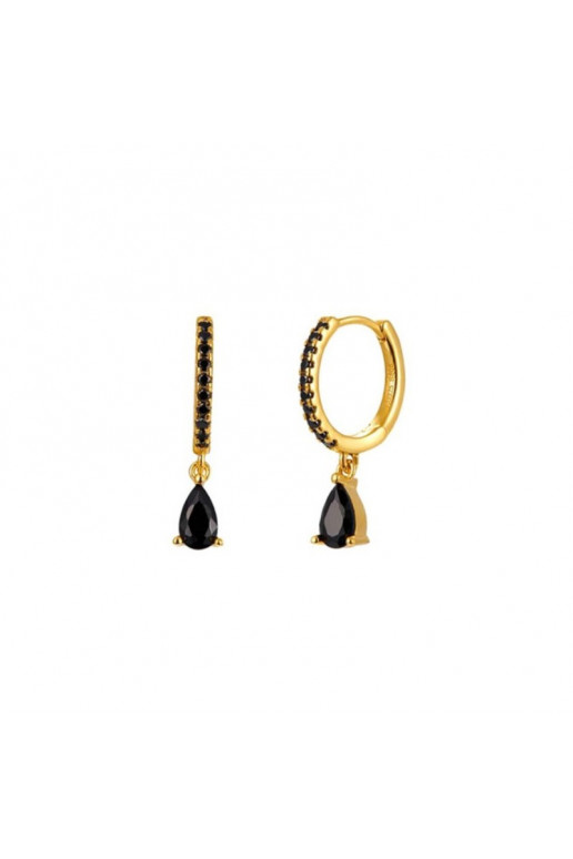 gold color-plated stainless steel earrings  KST2986