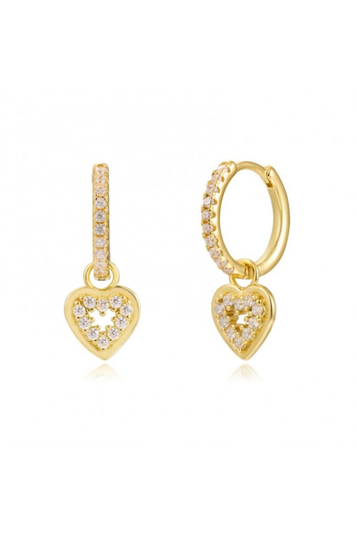 Stainless steel earrings plated with gold KST3031