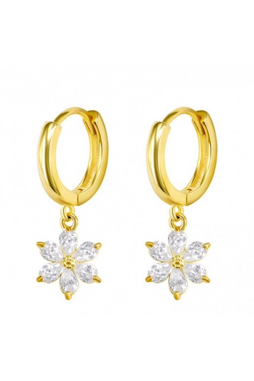 Stainless steel earrings plated with gold KST3288