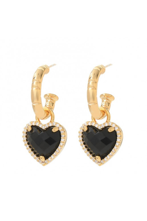 Stainless steel earrings plated with gold KST3298