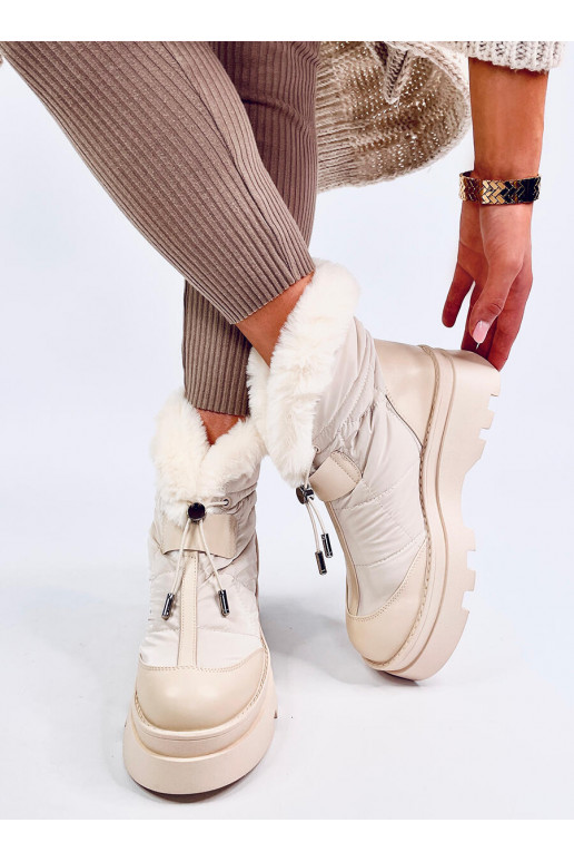 Snow boots with fur TAVARIS BEIGE