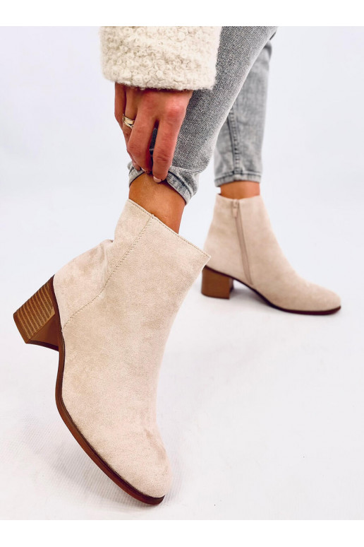 Heeled shoes of suede classic NATINA BEIGE