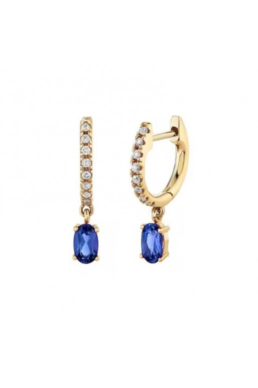 Stainless steel earrings plated with gold,  S925 KST3284