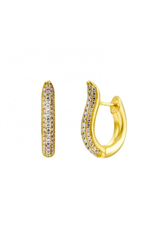 Stainless steel earrings platerowane 14K ,  S925 KST3290