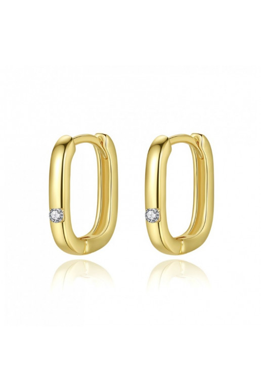 gold color-plated stainless steel earrings 14K   KST2851