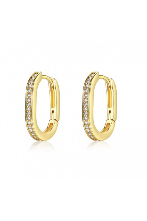 gold color-plated stainless steel earrings cover with goldKST2853