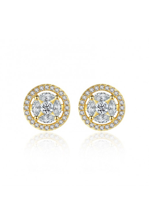 Stainless steel earrings  cover with gold,KST2859