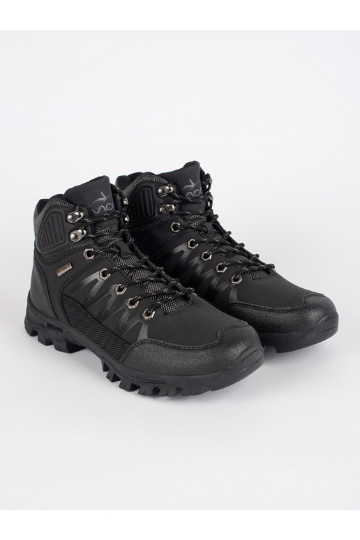 black shoes mens trekking tied