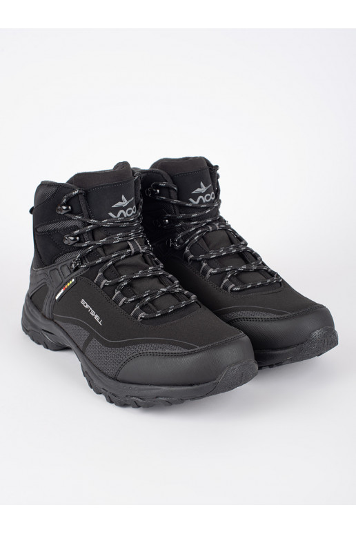 black high trekking shoes mens