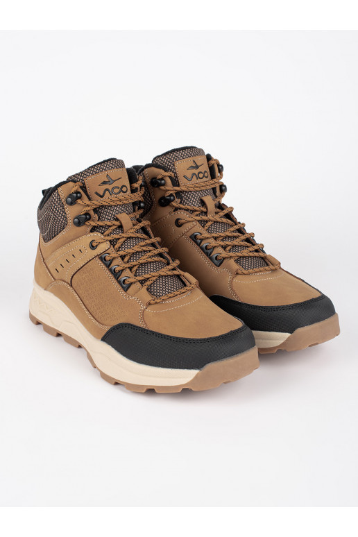 Brown color trekking shoes mens insulated