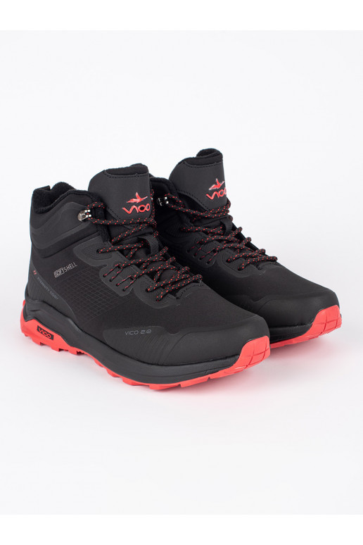 Black and-Red mens Trekking shoes